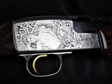 Silver Seitz trap single - bulino engraved nudes - 32”/#2 rib - used/excellent - 4 of 10