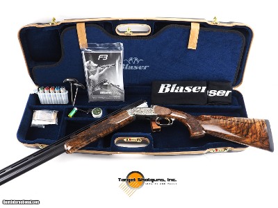 Blaser F3 Super Exclusive Scroll Vantage - .410/32” RH - Wood grade 8/adj - New