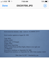 semi deluxe Winchester 1886 1/2 round 1/2 oct - 8 of 8