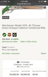 Winchester 1876 Scarce - 7 of 9