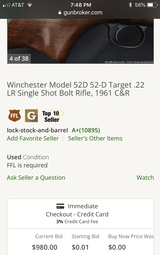 Winchester 52. TargetRedfield 20x - 6 of 8