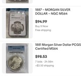 Graded Silver dollars - 6 of 15