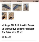 Colt 45 with Brill Austin Tx holster - 5 of 5