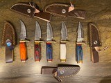 Custom skinning knives marked JR