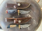Custom Damascus Skinners.