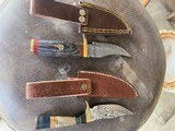 Custom Damascus Skinners. - 2 of 5