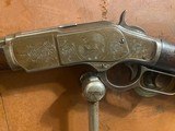 Factory Engraved Winchester 1873 short rifle - 1 of 8