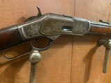 Factory Engraved Winchester 1873 short rifle - 6 of 8