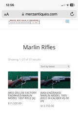 Antique Marlin Factory Engraved 38-55 - 10 of 14