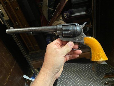 Colt SAA 45 with Ivory