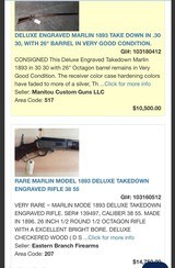 Rare Factory engraved Marlin Deluxe 38-55 - 7 of 8