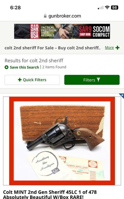Rare Colt 2nd gen Sheriffs made 1 yr - Image 4 of 7