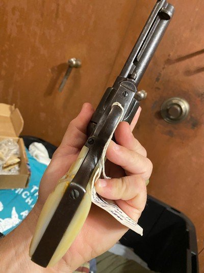 Colt SAA 45 with Steerhead grips antique - Image 4 of 4