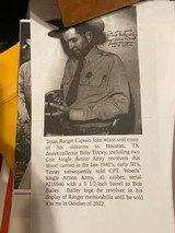 Texas Ranger Colt SAA with badge - Image 2 of 4
