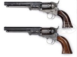 Double Cased Set of Engraved 1849 Colt 6” Pocket Revolvers - 4 of 9