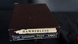 Exceptional Colt Model M 1908 Type IV Pocket Hammerless As New with Box and Papers - 15 of 15