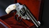 Very Fine S&W .32 New Departure Safety Hammerless Third Model with Factory Mother-of-Pearl - 10 of 13
