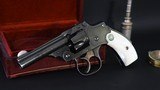 Very Fine S&W .32 New Departure Safety Hammerless Third Model with Factory Mother-of-Pearl - 1 of 13