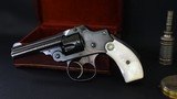 Very Fine S&W .32 New Departure Safety Hammerless Third Model with Factory Mother-of-Pearl - 2 of 13