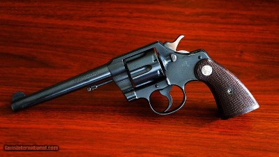 Colt Official Police 1943 Wartime Heavy Barrel.38 Special in High Condition