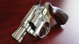 S&W Regulation Police Model of 1953 Snub Nose .32 S&W Long - Factory Nickel - Flat Latch - Pre-Model 31 - 3 of 20
