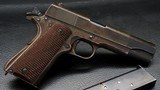 1943 COLT M1911A1 .45 ACP - 1911 WWII Tanker Rig - Battle Worn US Property GI Bring Back - 2 of 20