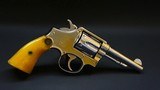 Smith & Wesson Victory Model .38 S&W Special – Excellent War Trophy Circa 1944 - Aged Patina Grips With Deep Brass Medallions - 7 of 16