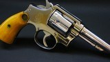 Smith & Wesson Victory Model .38 S&W Special – Excellent War Trophy Circa 1944 - Aged Patina Grips With Deep Brass Medallions - 10 of 16