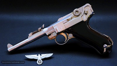 1917 DWM LP.08 9mm Artillery Luger Lange Pistole - Survivor of the Great War & The Treaty of Versailles