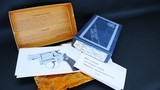 Smith & Wesson S&W Model 60 No-Dash Chiefs Special Stainless 38 Special Excellent New Unfired in the Box 1st Production #145 with Fuzzy Farrant Grips - 2 of 19