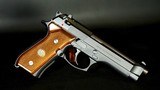 Beretta 92F in Italian Factory Soft Case - Made in Italy - 1985 No Import Stamp - Wood Grips - Like New Unfired