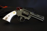 1981 Royal Blue 4” Colt Python ~ Blue Stag Grips ~ Bucheimer Shoulder Rig - Image 2 of 20