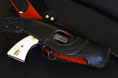 1981 Royal Blue 4” Colt Python ~ Blue Stag Grips ~ Bucheimer Shoulder Rig - Image 1 of 20