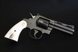 1981 Royal Blue 4” Colt Python ~ Blue Stag Grips ~ Bucheimer Shoulder Rig - Image 3 of 20