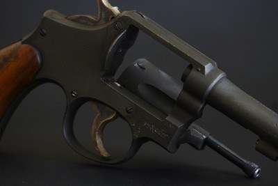 SMITH & WESSON VICTORY MODEL .38 S&W - WWII U.S. PROPERTY GHD FLAMING BOMB - Image 9 of 11