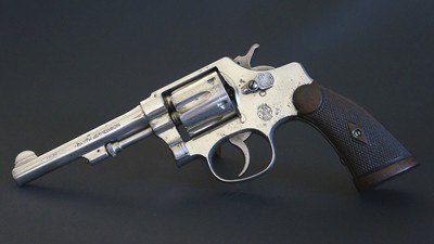 Smith & Wesson Hand Ejector 3rd Model .32 S&W Long / .32 Colt New Police - Post WWI – Prohibition Era 1921 - Image 2 of 19