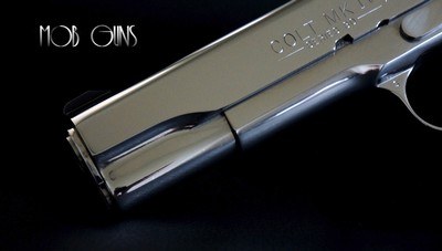 1985 COLT 1911 BSS Government Model .45 MARK IV Bright Stainless - NEW & UNFIRED - 1 of 2 - Image 4 of 11