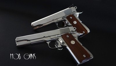 1985 COLT 1911 BSS Government Model .45 MARK IV Bright Stainless - NEW & UNFIRED - 1 of 2 - Image 1 of 11
