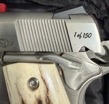 Tyler Gun Works MDF 1911 – 1 of 150 – NIB / Unfired – Springfield Garrison .45 ACP – Stag Grips – Engraved - Image 3 of 7