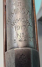 REMINGTON U.S. MODEL 1917 WWI .30-06 RIFLE – ORIGINAL MILITARY CONFIGURATION - Image 3 of 10