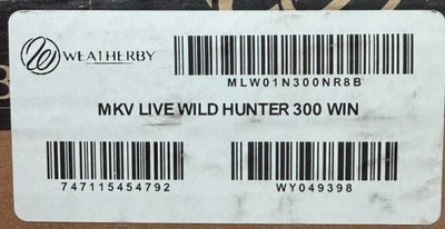 LNIB Weatherby Mark V Live Wild Hunter – .300 Winchester Magnum - Image 10 of 10