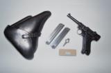 41 BYF BLACK WIDOW GERMAN LUGER RIG / ORIGINAL GRIPS/ AMMO - 1 of 9