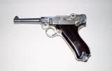 1938 S/42 NAZI GERMAN LUGER, NICKEL FINISH - 2 of 8