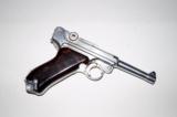 1938 S/42 NAZI GERMAN LUGER, NICKEL FINISH - 5 of 8