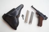 SIMSON / SUHL GERMAN LUGER RIG W/ 2 MATCHING NUMBERED MAGAZINES - 1 of 11
