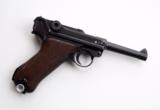 1940 CODE 42 NAZI GERMAN LUGER W/ ORIGINAL AMMO - 5 of 9