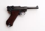 1940 CODE 42 NAZI GERMAN LUGER RIG W/ 1 MATCHING # MAGAZINE - 4 of 11