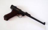 1918 DWM ARTILLERY MILITARY GERMAN LUGER W/ DISPLAY CASE - 5 of 7