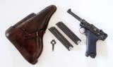 41 BYF NAZI BLACK WIDOW GERMAN LUGER RIG / WITH 2 MATCHING # MAGAZIN - 1 of 10