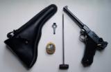 1906 DWM NAVY 1ST ISSUE GERMAN LUGER RIG.W/ ORIGINAL DESTROYER WAR BADGE - 1 of 11